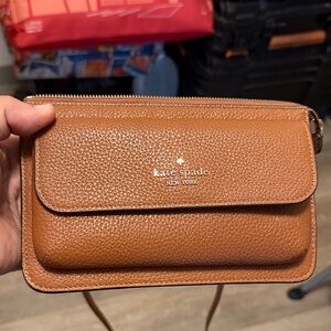 Kate Spade Tan Leather Crossbody Bag